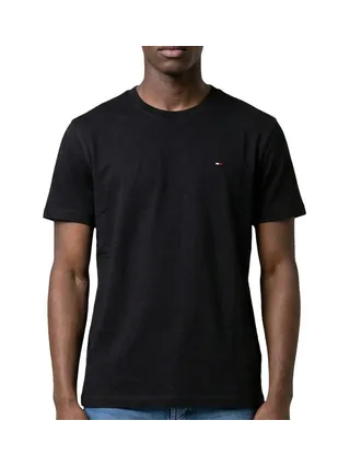 T-shirt Noir Pomme Homme Tommy Hilfiger Tjm Slim Linear 1