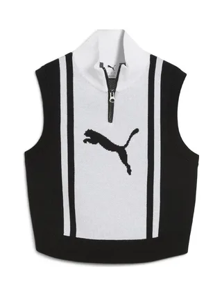 Débardeur Blanc/Noir Femme Puma Half 1