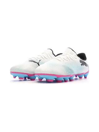 Chaussures de football Blanche/Bleu Garçon Puma Future 7 6