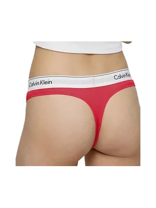 X2 Strings Gris/Rose Femme Calvin Klein Jeans Thong 3