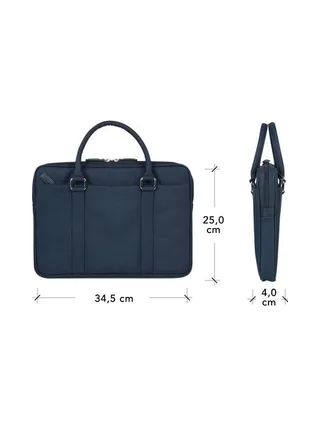 Stelvio 14 Slim Laptop Bag Recycled Blue 7