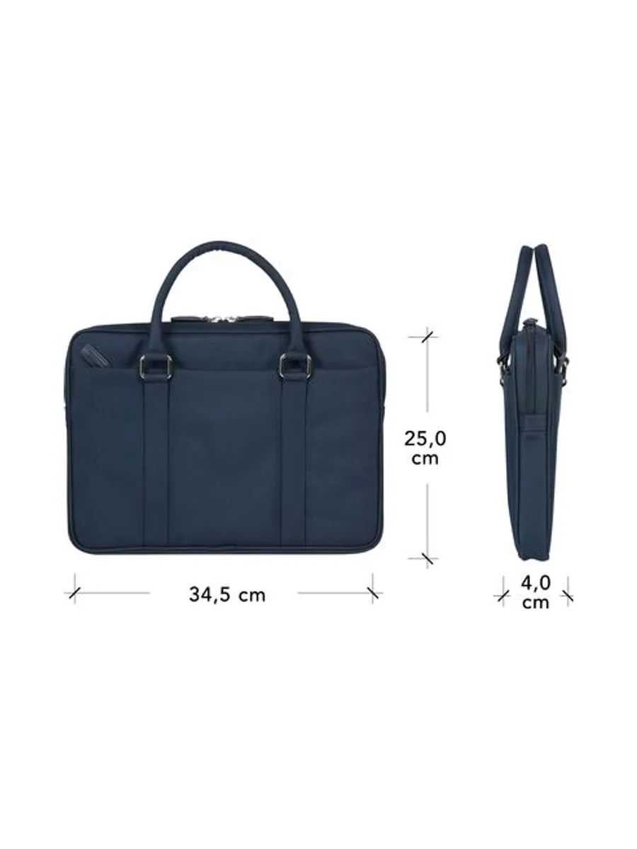 Stelvio 14 Slim Laptop Bag Recycled Blue 7