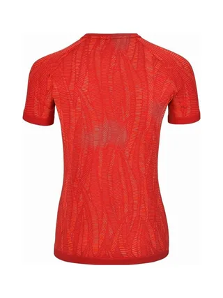 T-shirt Technique Rouge Femme Odlo Zeroweight 2