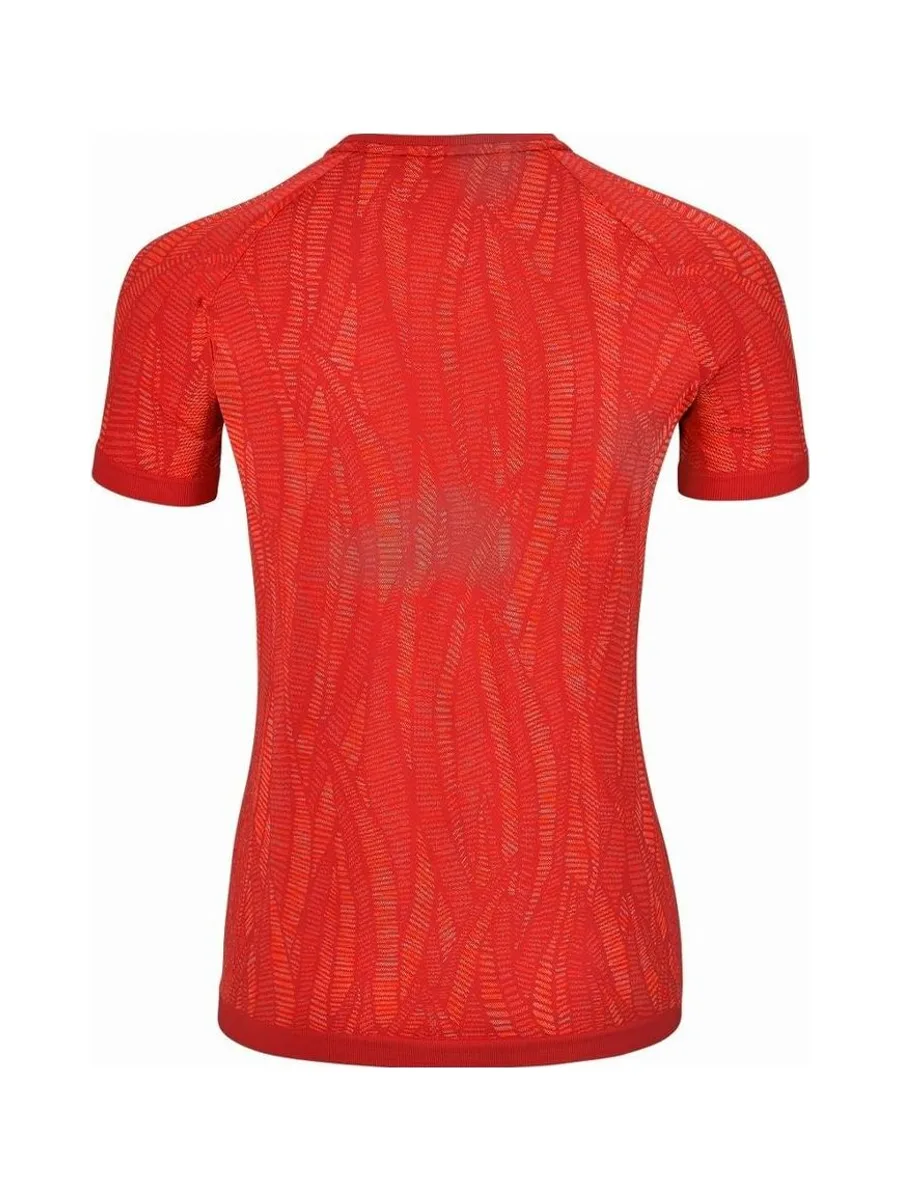T-shirt Technique Rouge Femme Odlo Zeroweight 3