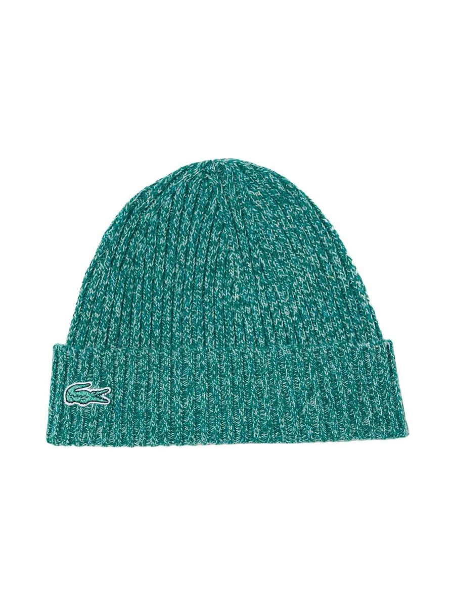 Bonnet Vert Mixte Lacoste Rib 2