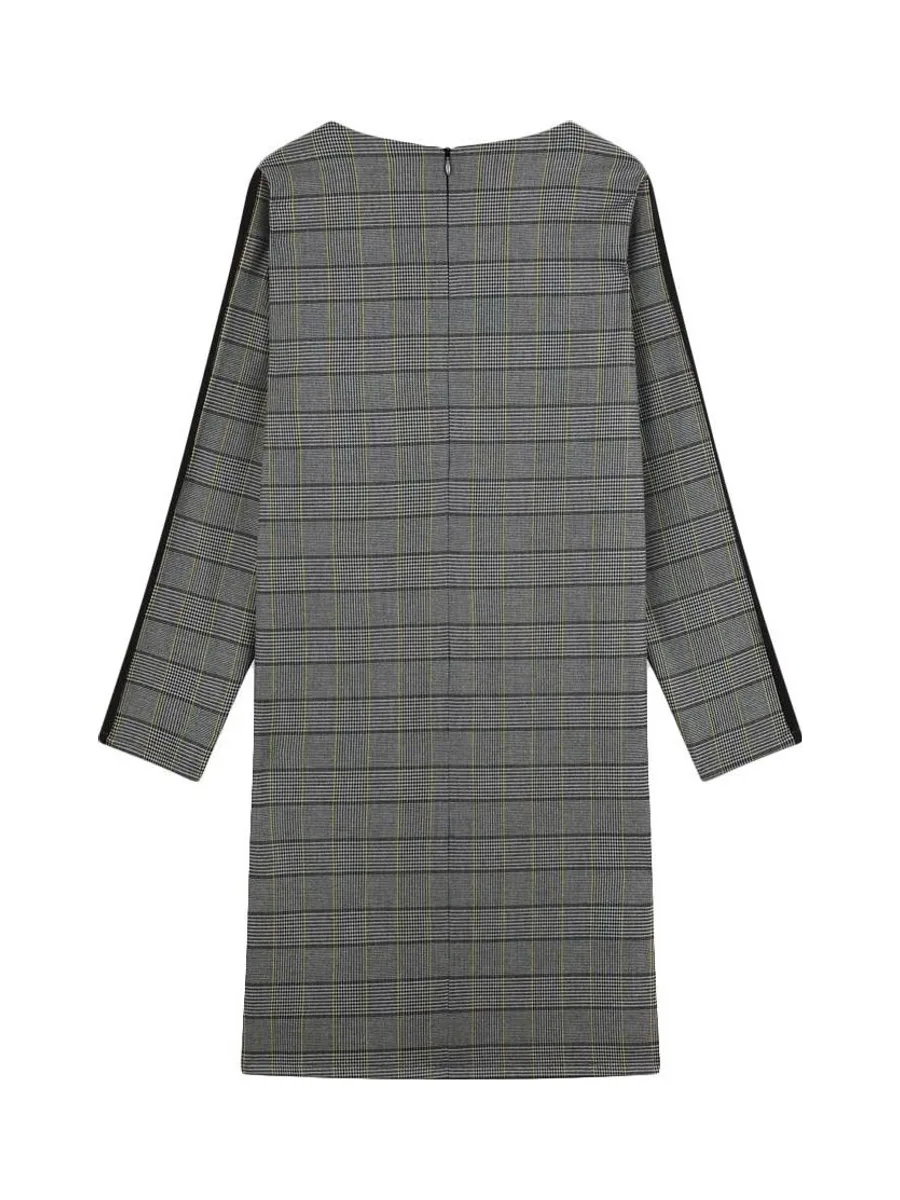 Robe grise à carreaux Femme TBS Jikel 3