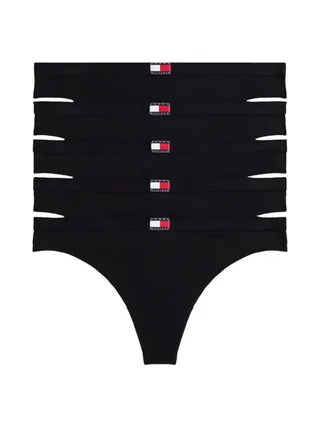 x5 Strings Noirs Femme Tommy Hilfiger Thong 1