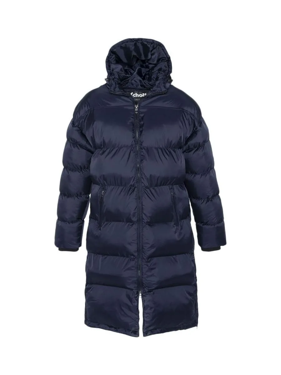 Doudoune Marine Homme Schott Extra Longue 2