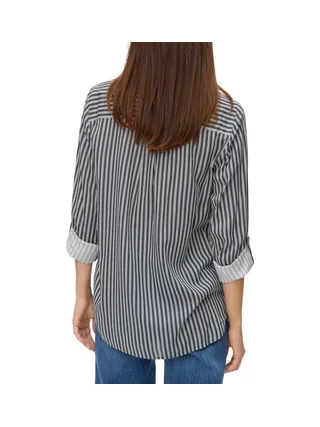 Chemise Noir/Blanches Femme Vero Moda Bumpy 2