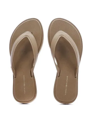 Tongs Beige Femme Tommy Hilfiger Scandi Premium 3