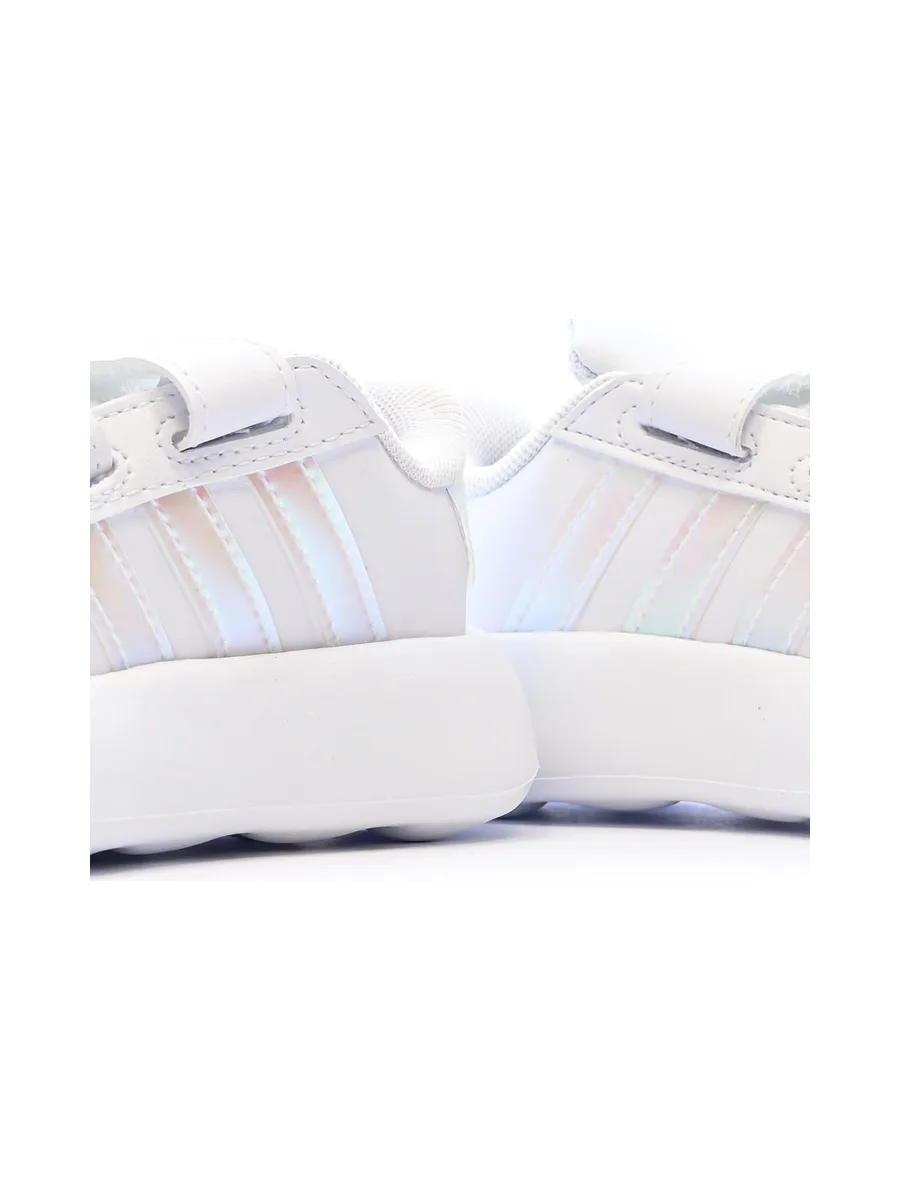 Baskets Blanches Bébé Fille Adidas Grand Court 2.0 Cf 8