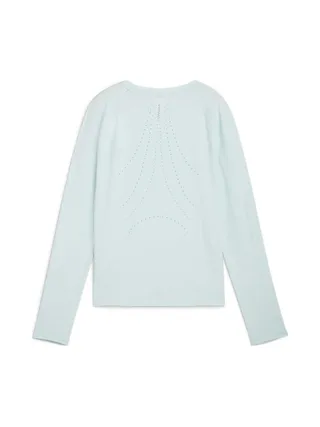 T-Shirt Manches Longues Bleu Femme Puma Run Cloudspun 2