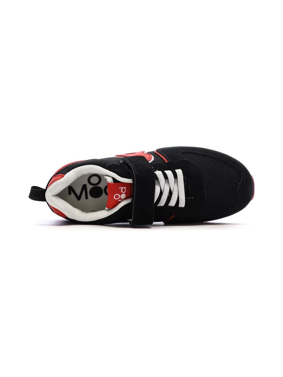 Baskets Noir/Rouge Garçon MOD8 Snooklace 5