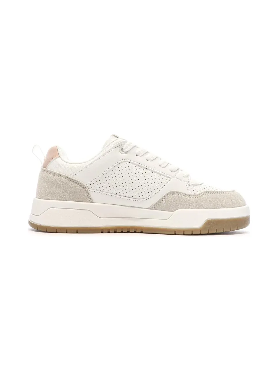 Baskets Blanches/Beiges/Roses Femme Kappa Manisw 3