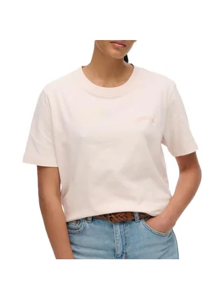 T-Shirt Rose Clair Femme Superdry W1011644A 1