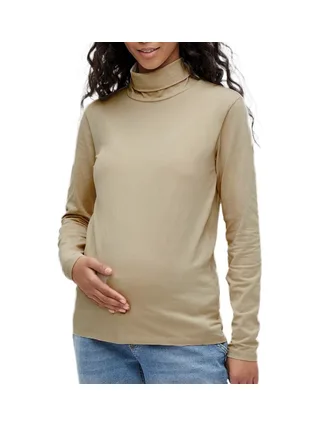 T-Shirt de Grossesse Beige Femme MamaliciousMia 1