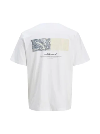 T-Shirt Blanc Homme Jack & Jones Back 4