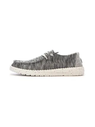 Chaussures Grises Chiné Femme Hey Dude Wendy Sox 1