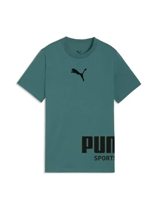 T-shirt Vert/Noir Garçon Puma Sport Graphic 1