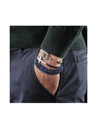Bracelet Argentine beige 2