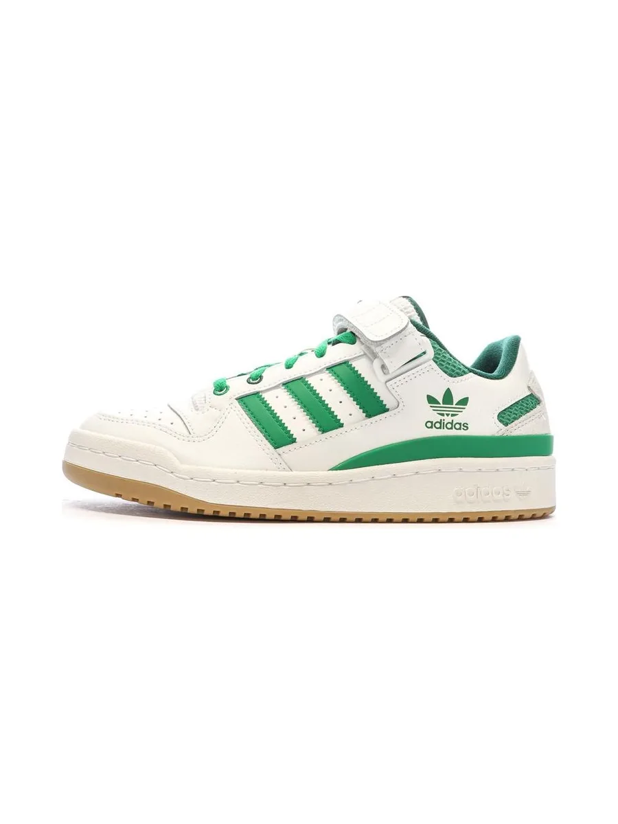 Baskets Blanches/Vertes Homme Adidas Forum 2