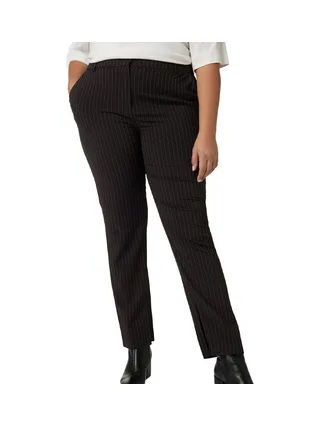Pantalon Noir à rayures femme Only Carmakoma Carkiya 1