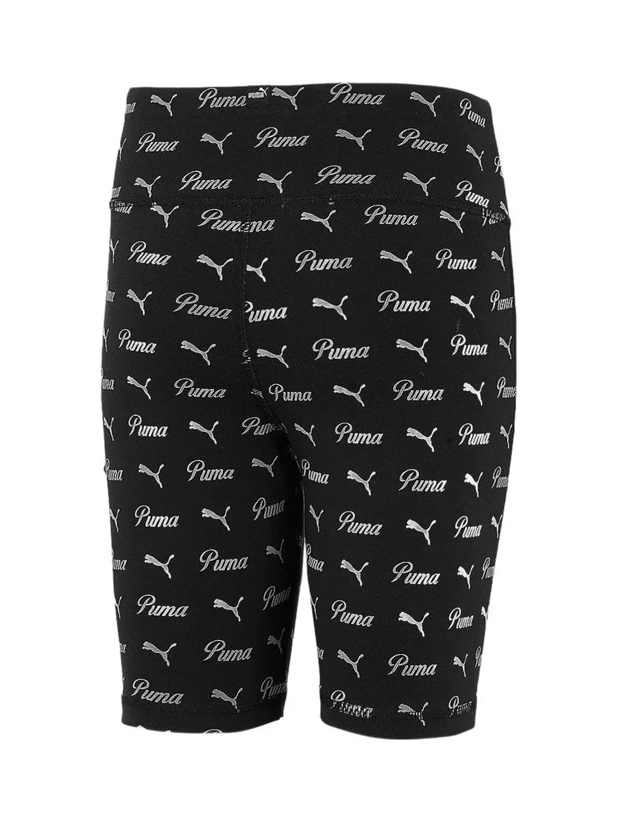 Short Noir Fille Puma Ess+ Script 3