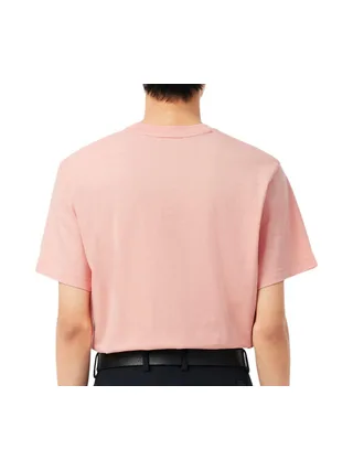 T-Shirt Rose Homme Lacoste Essentiel 2