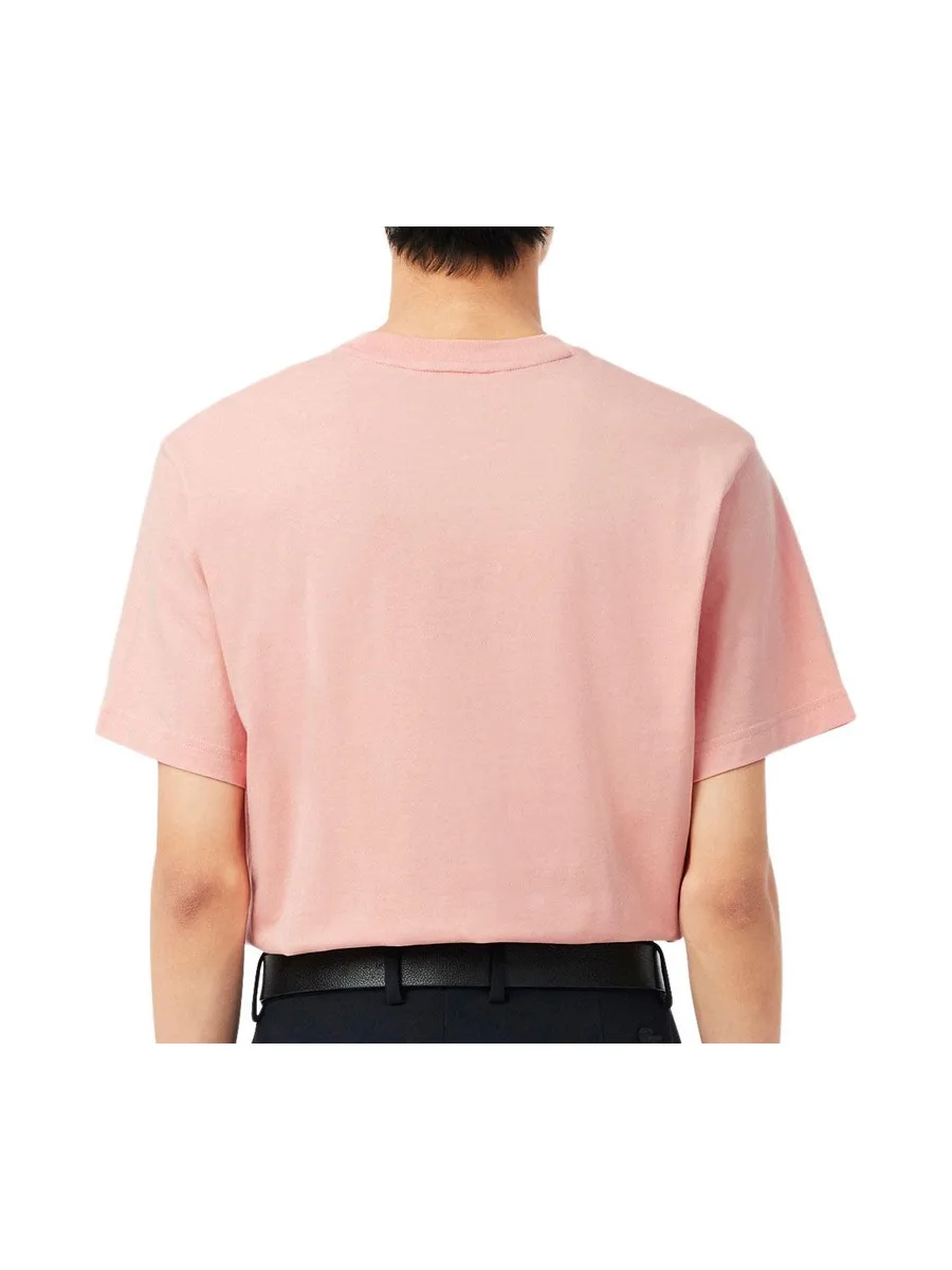 T-Shirt Rose Homme Lacoste Essentiel 2