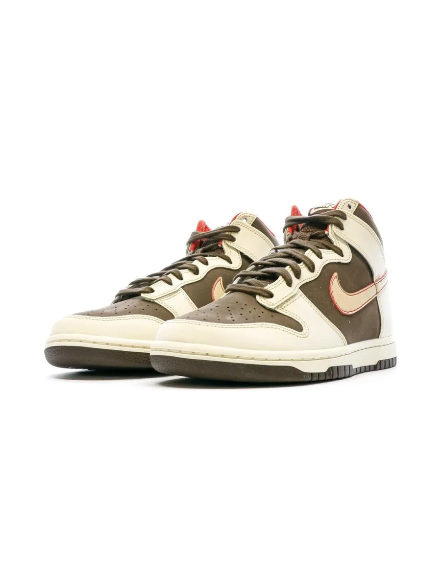 Baskets Écru/Marron Homme Nike Dunk High Retro 7
