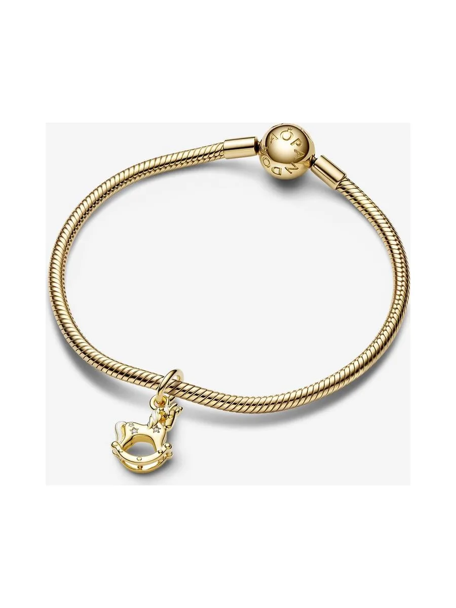 Pandora - Charm Émaillé en plaqué or 14 carats blanc 3