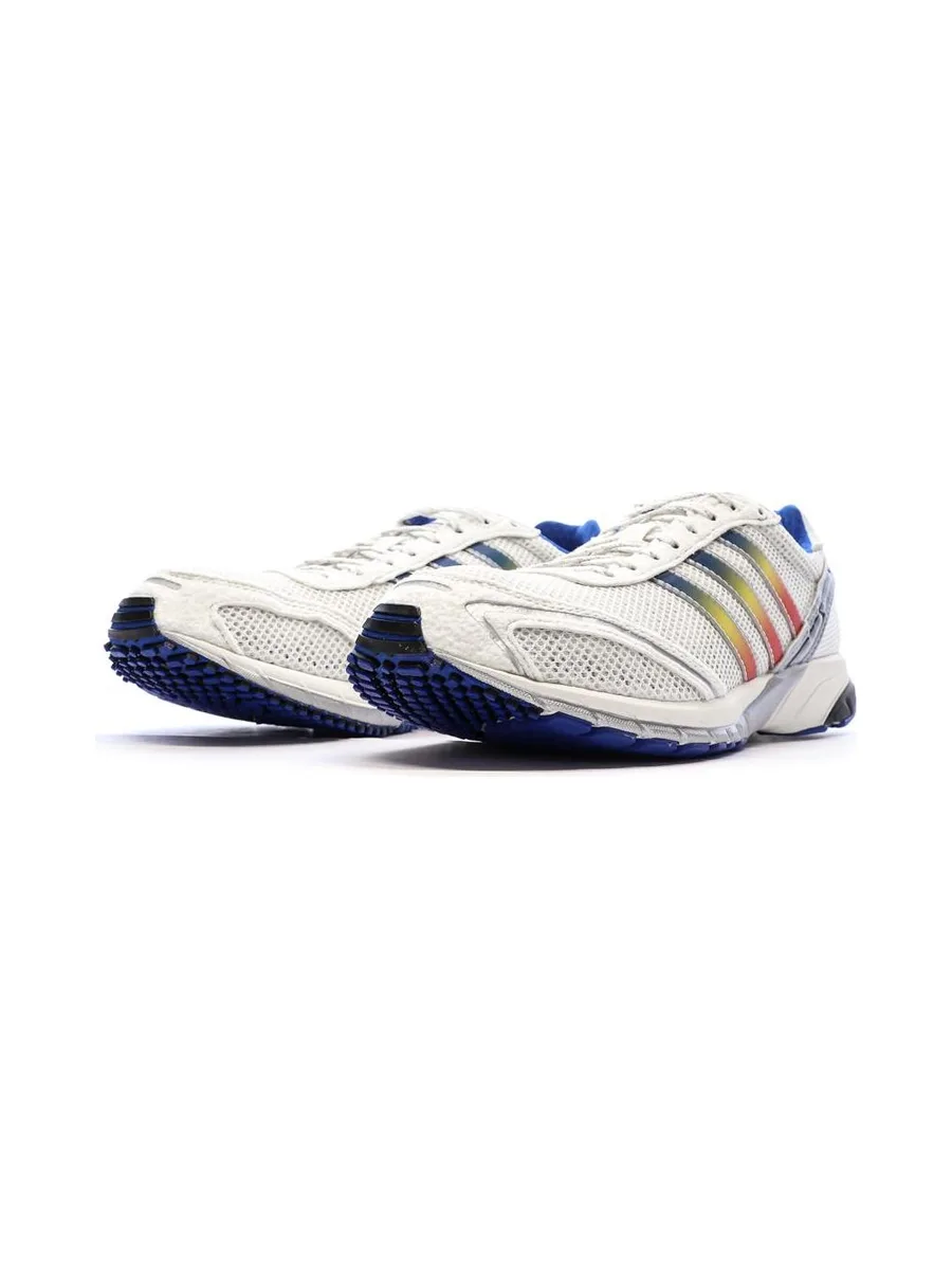 Baskets Blanches/Bleu Mixte Adidas Adizero Adios 7