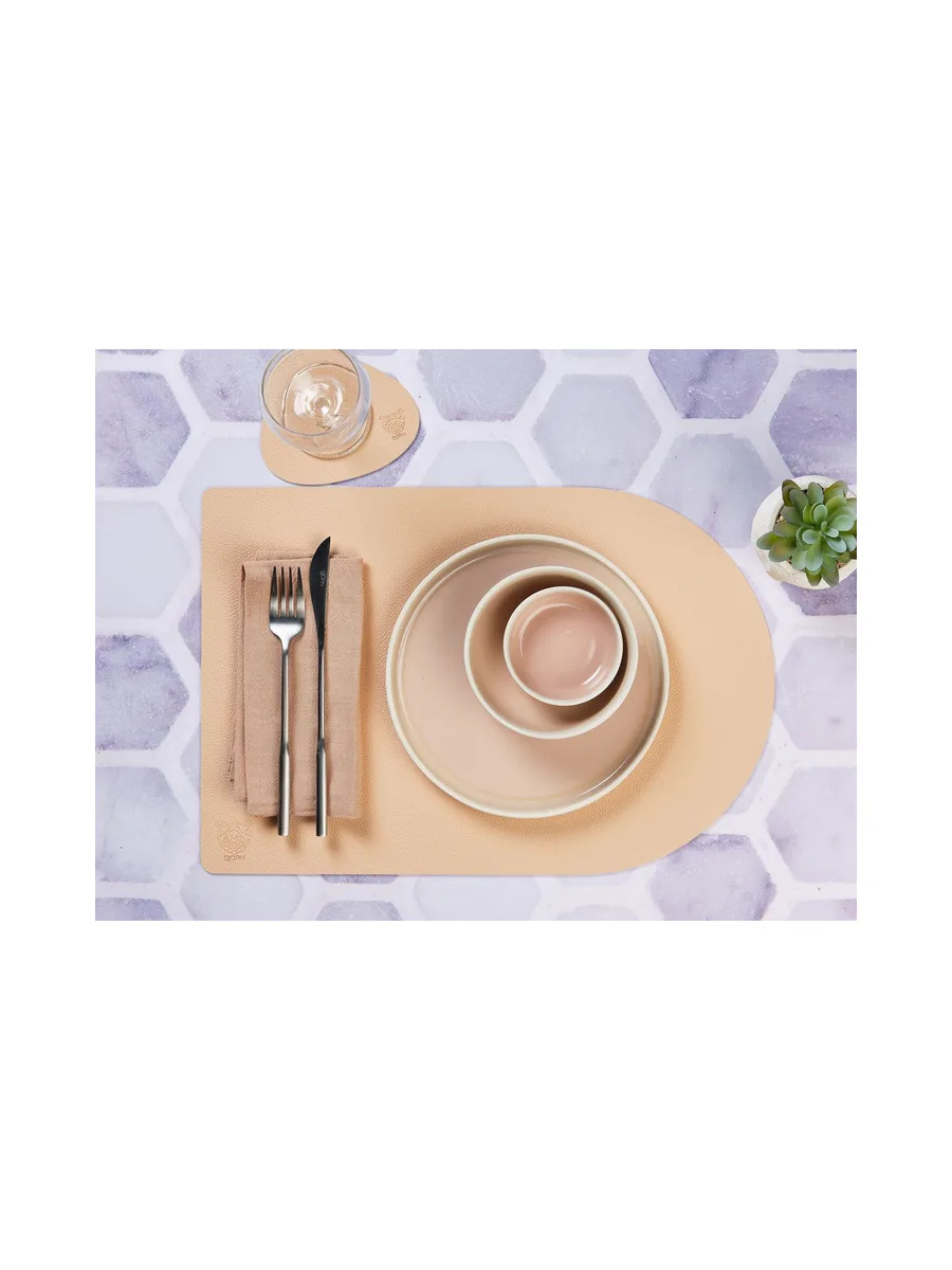 Serviette de table - 6 pièces - Lin et coton blanc crème 134