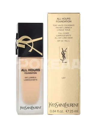 YSL All Hours Luminous Matte Foundation 25ml - LW7 1