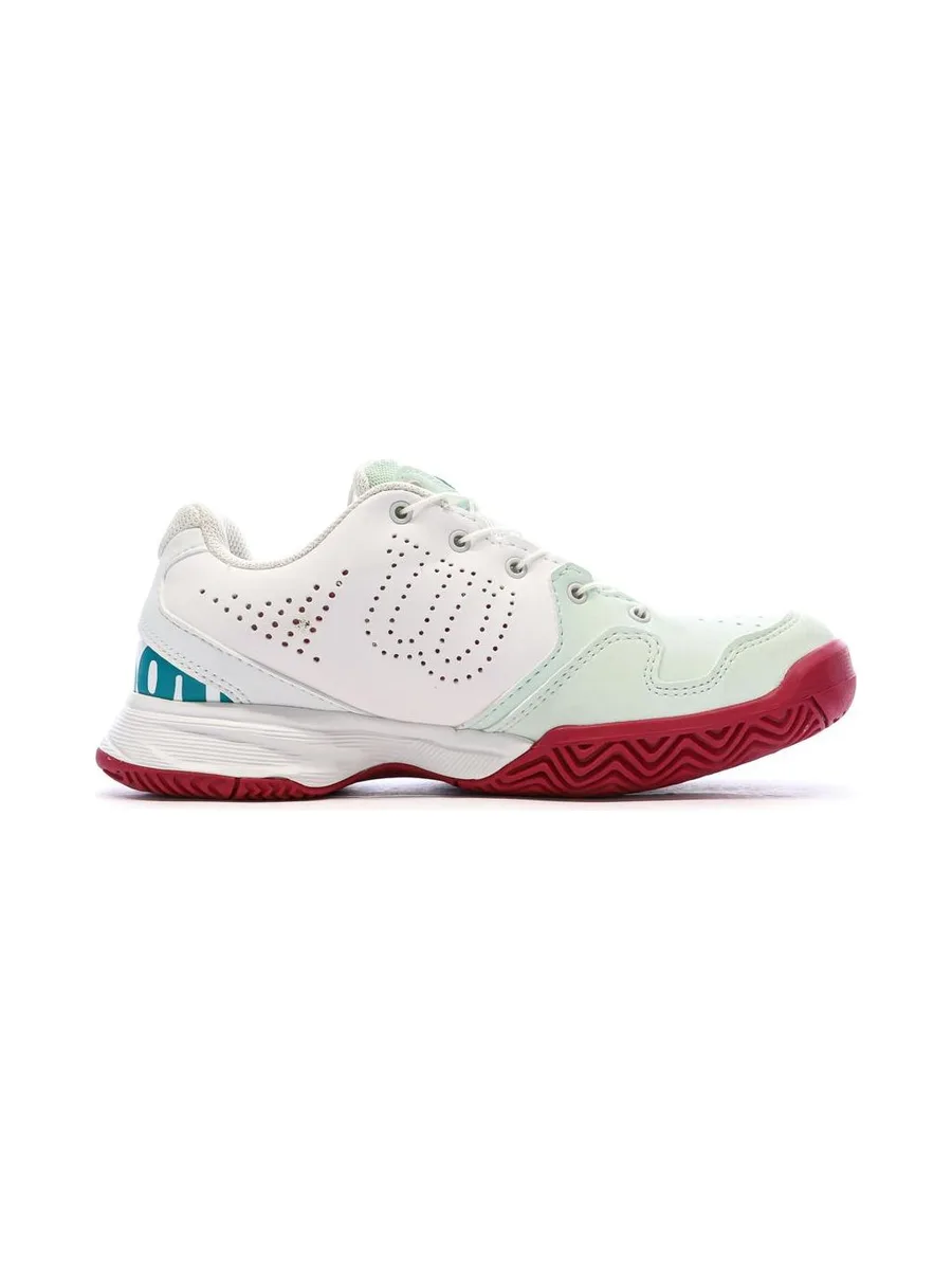 Chaussures de tennis Blanches/Bordeaux Junior Wilson Kaos 3