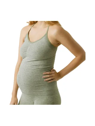 Débardeur de Grossesse Femme Kaki Mamalicious Vada Active 1