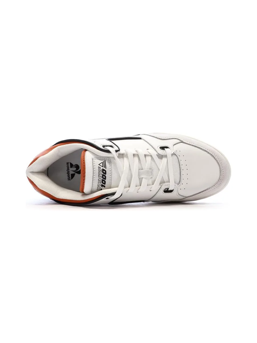 Baskets Blanc/Orange Homme Le Coq Sportif Dynactif T1000 5