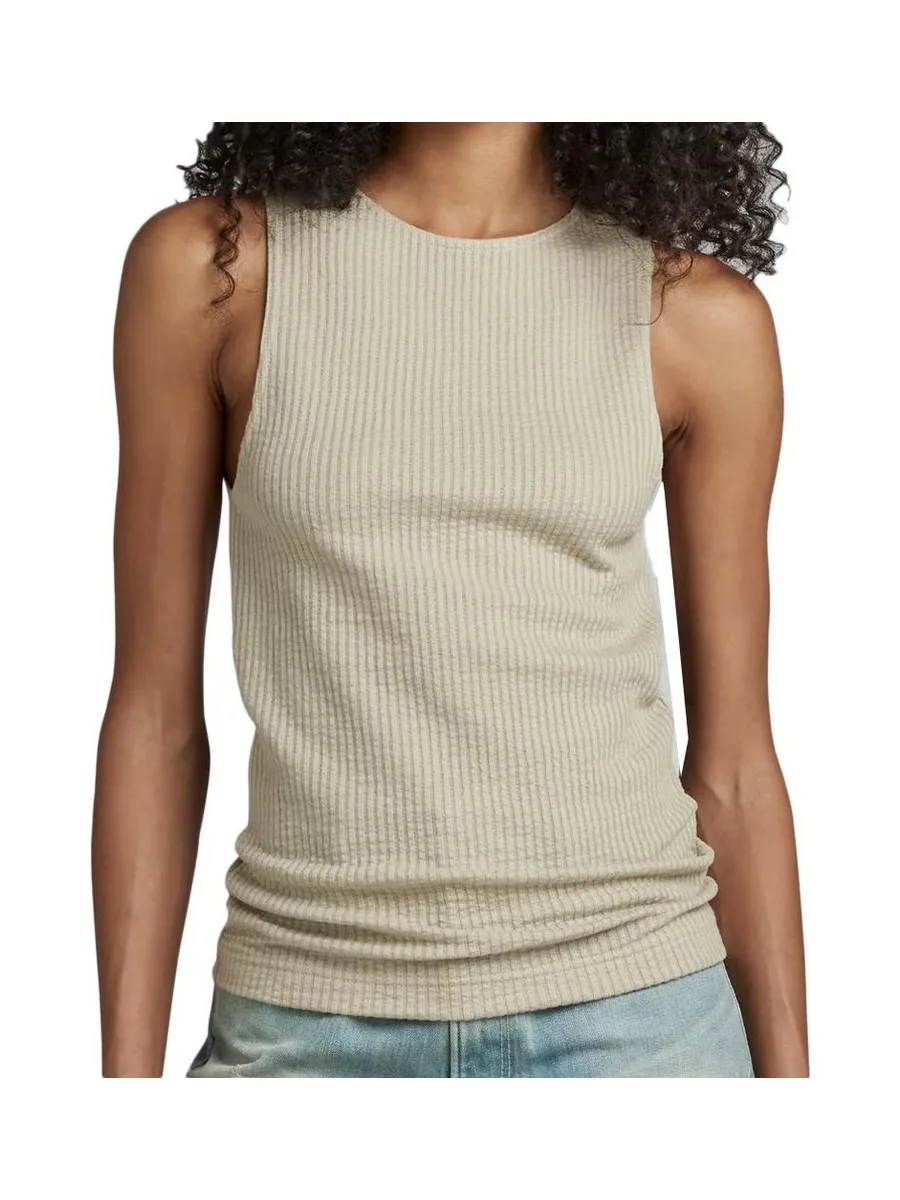Débardeur Vert Femme G-Star Raw D23093 1