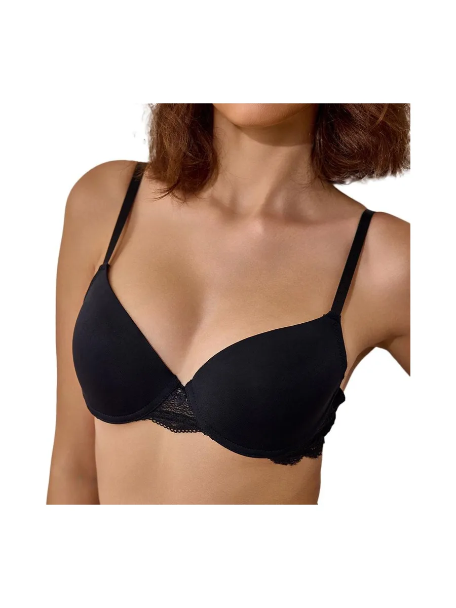 Soutien-Gorge Noir Fushia Femme Les Petites Bombes Louna 1