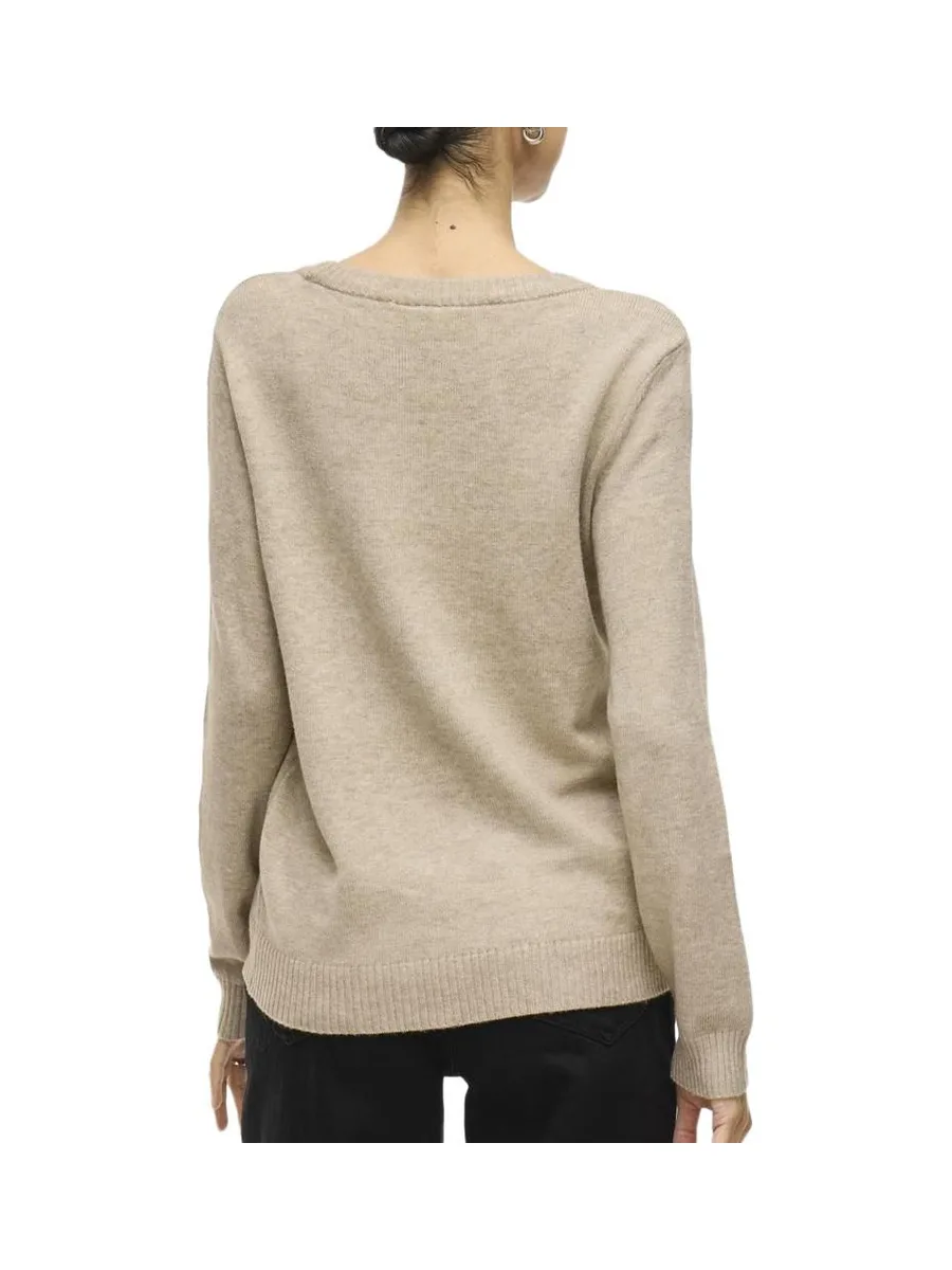 Pull Beige Beige Femme Vila Viril 3