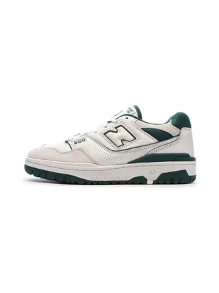 Baskets Blanches/Vertes Homme New Balance BB550 1