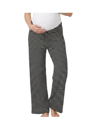 Pantalon Noir/Blanc Femme Mamalicious Mette 1