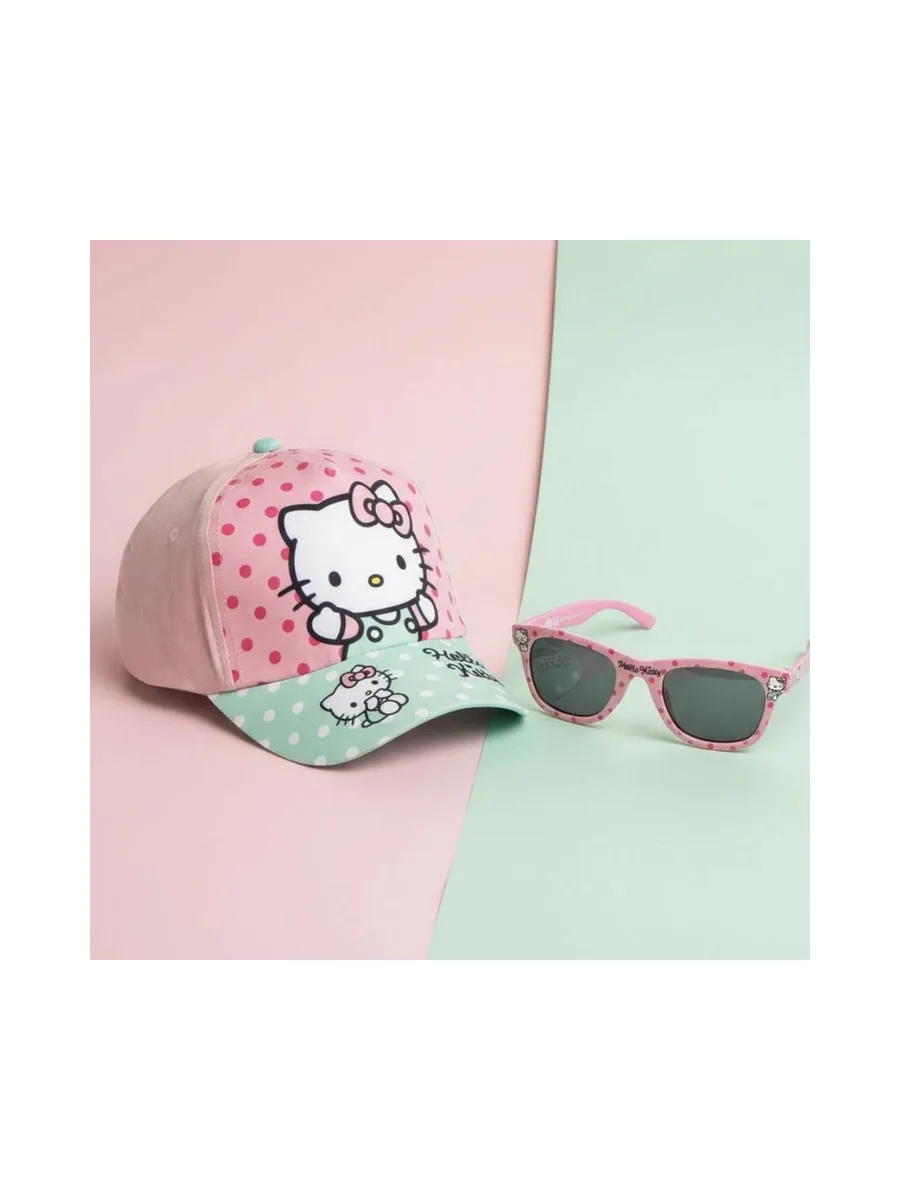 Kit Casquette + Lunette de Soleil Bleu/Rose Enfant Sport Zone Hello Kitty 3