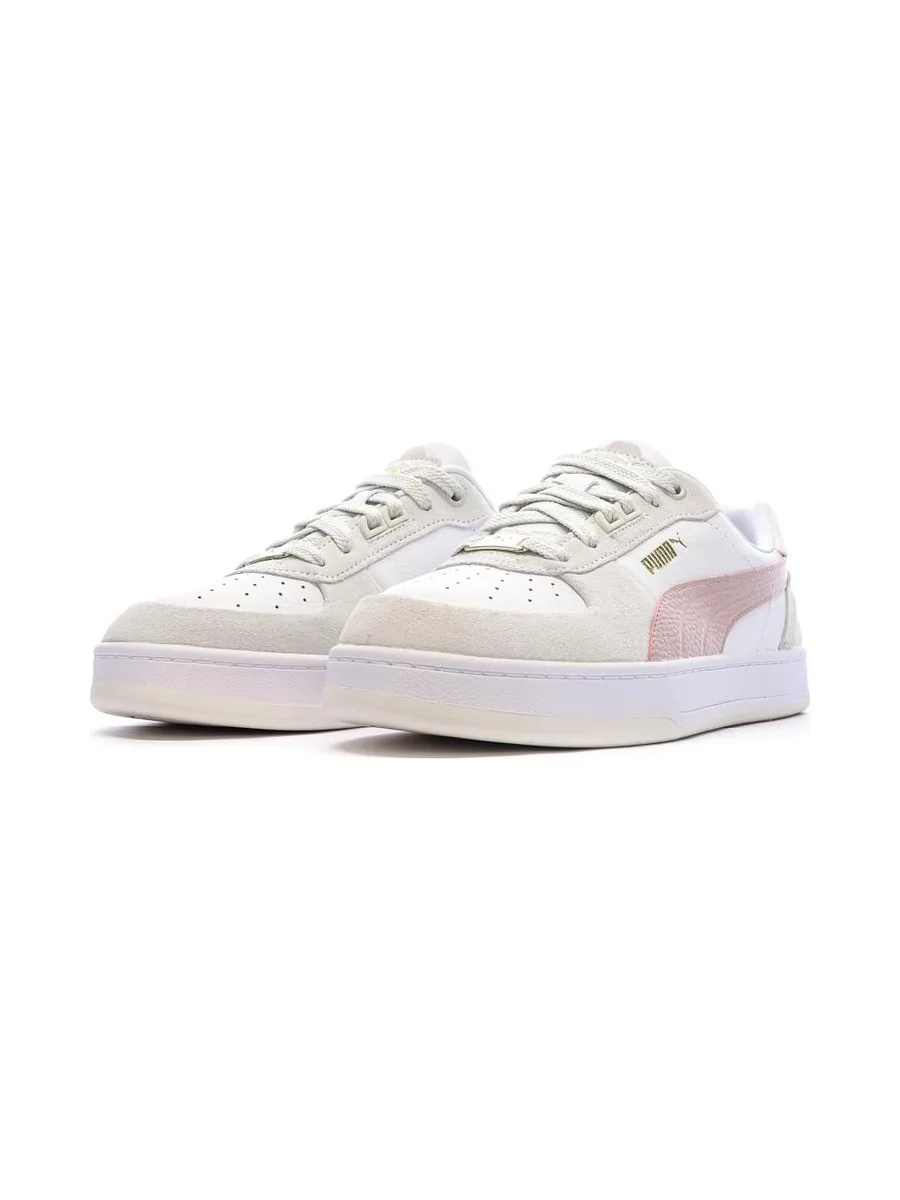 Baskets Blanc/Rose Femme Puma Caven 2.0 Lux Sd 7