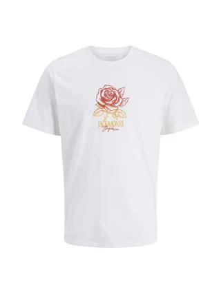 T-Shirt Blanc Noir Jack & Jones Joralmeria 2