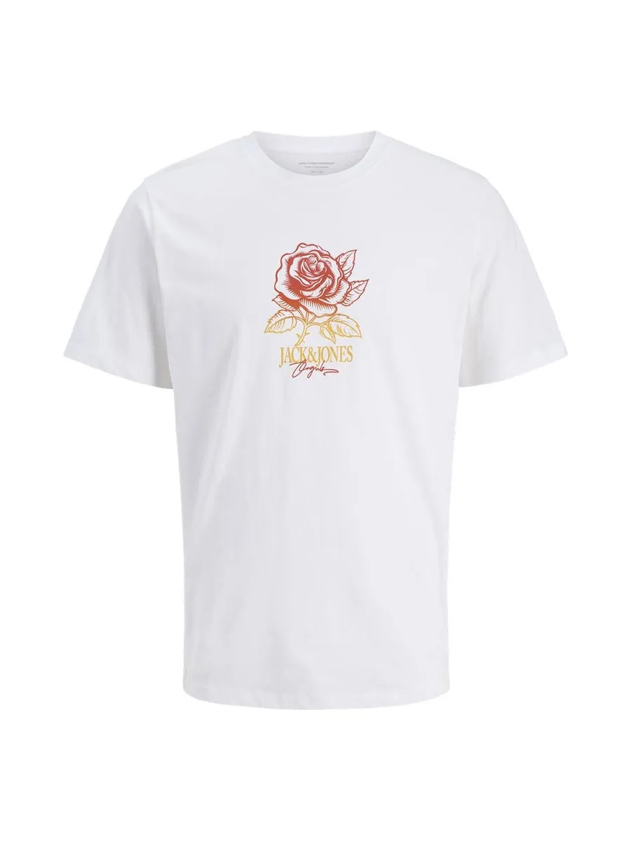T-Shirt Blanc Noir Jack & Jones Joralmeria 3