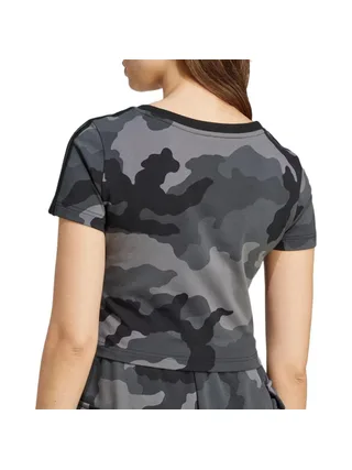 T-Shirt Noir Femme Adidas IX3705 2