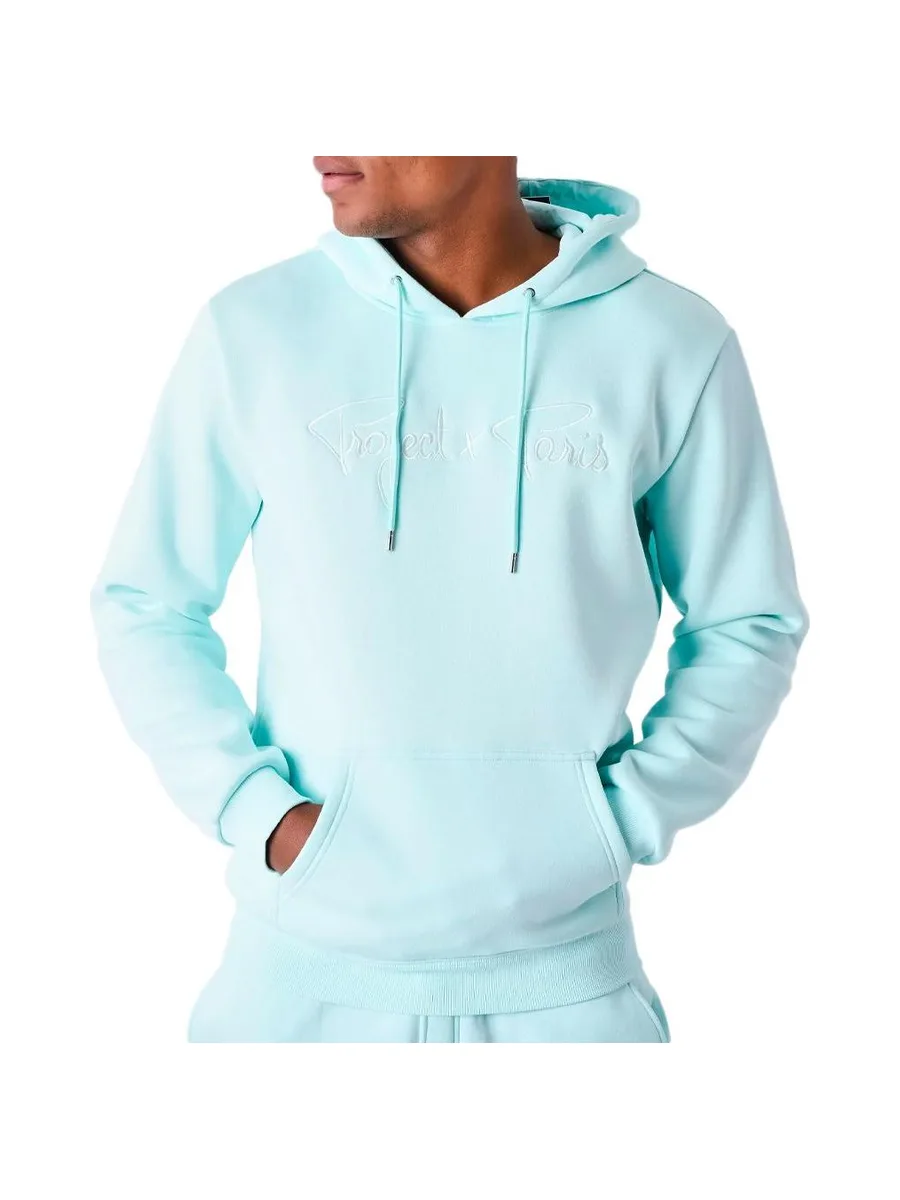 Sweat à Capuche Bleu Clair Homme Project X Paris Signature 2