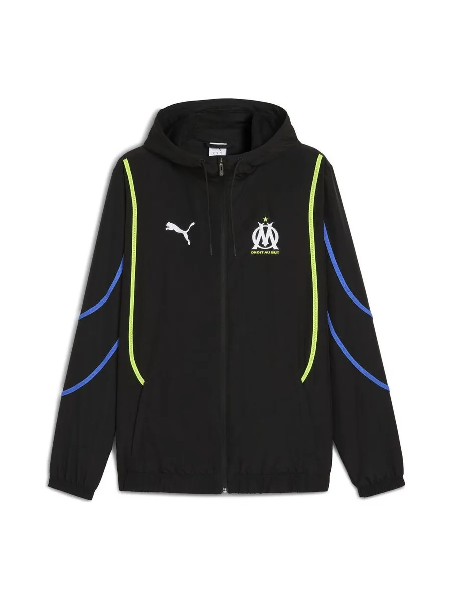 OM Veste Noire Homme Puma 2024/25 2