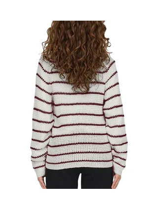 Pull Blanc/Rouge Femme JDY Ellen 2